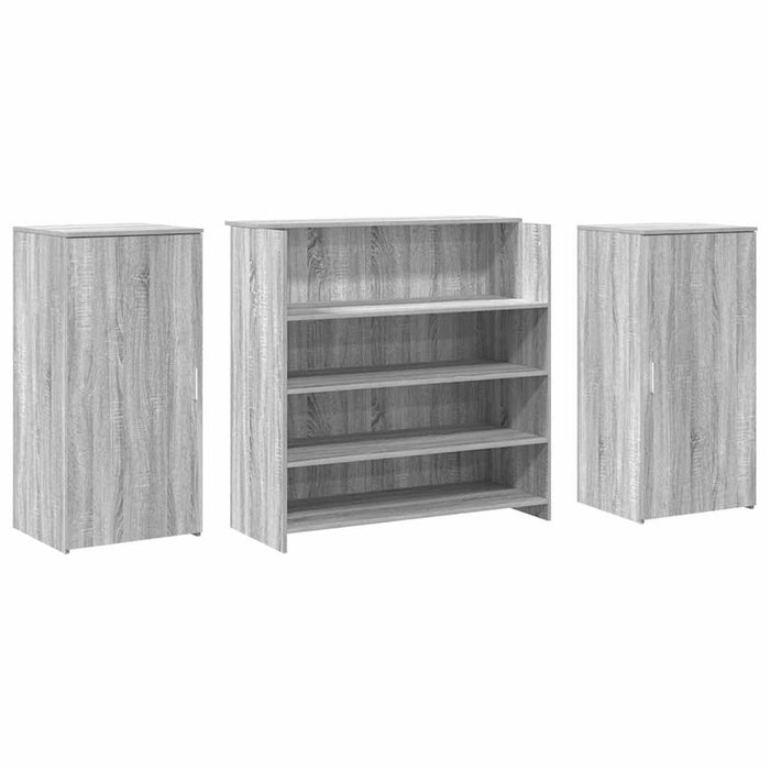 Birou de recepție Gri Sonoma 200x50x103,5 cm Lemn prelucrat WALTI