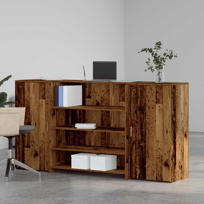 Birou de recepție Lemn vechi 200x50x103,5 cm Lemn prelucrat - WALTI WALTI