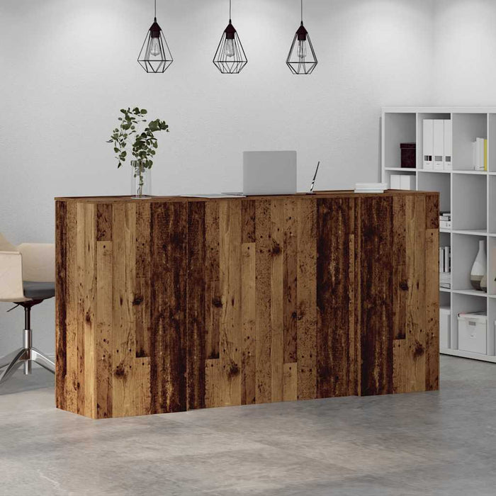 Birou de recepție Lemn vechi 200x50x103,5 cm Lemn prelucrat - WALTI WALTI