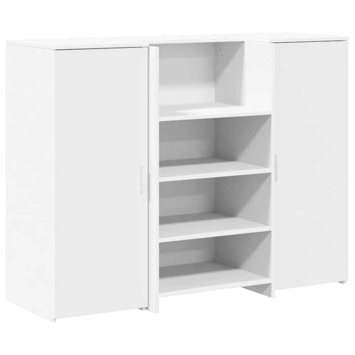 Birou de recepție alb 135x50x103,5 cm din lemn prelucrat - WALTI WALTI