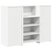 Birou de recepție alb 135x50x103,5 cm din lemn prelucrat - WALTI WALTI