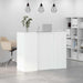 Birou de recepție alb 135x50x103,5 cm din lemn prelucrat - WALTI WALTI