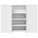 Birou de recepție alb 135x50x103,5 cm din lemn prelucrat - WALTI WALTI