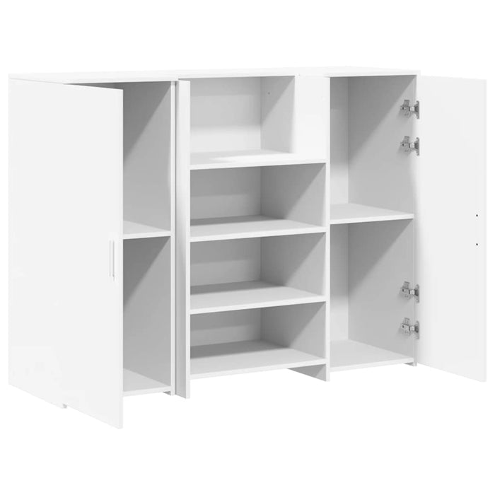 Birou de recepție alb 135x50x103,5 cm din lemn prelucrat - WALTI WALTI