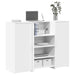 Birou de recepție alb 135x50x103,5 cm din lemn prelucrat - WALTI WALTI