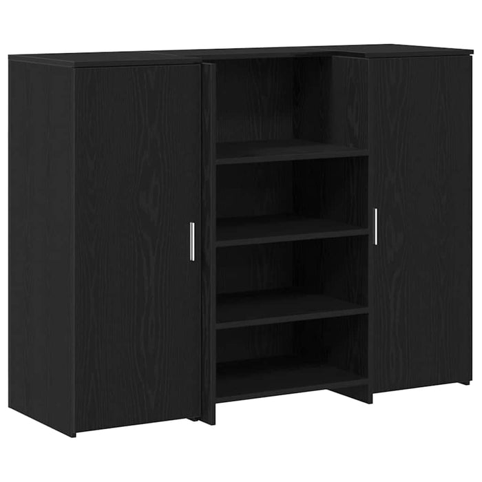 Birou de recepție Stejar negru 135x50x103,5 cm Lemn prelucrat - WALTI WALTI