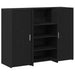 Birou de recepție Stejar negru 135x50x103,5 cm Lemn prelucrat - WALTI WALTI