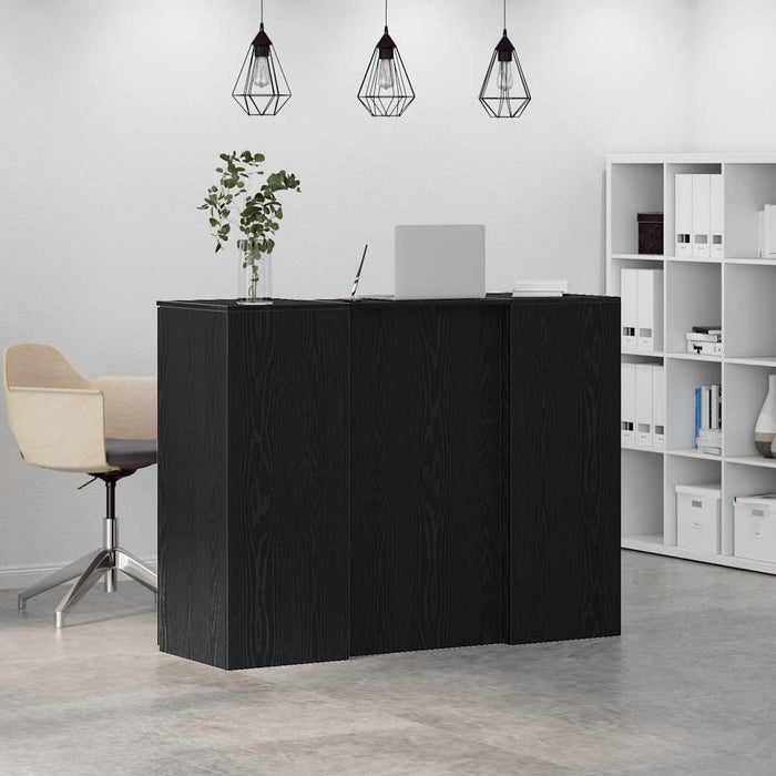 Birou de recepție Stejar negru 135x50x103,5 cm Lemn prelucrat - WALTI WALTI