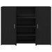 Birou de recepție Stejar negru 135x50x103,5 cm Lemn prelucrat - WALTI WALTI