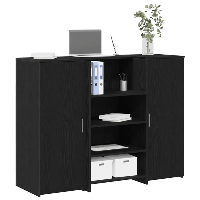 Birou de recepție Stejar negru 135x50x103,5 cm Lemn prelucrat - WALTI WALTI