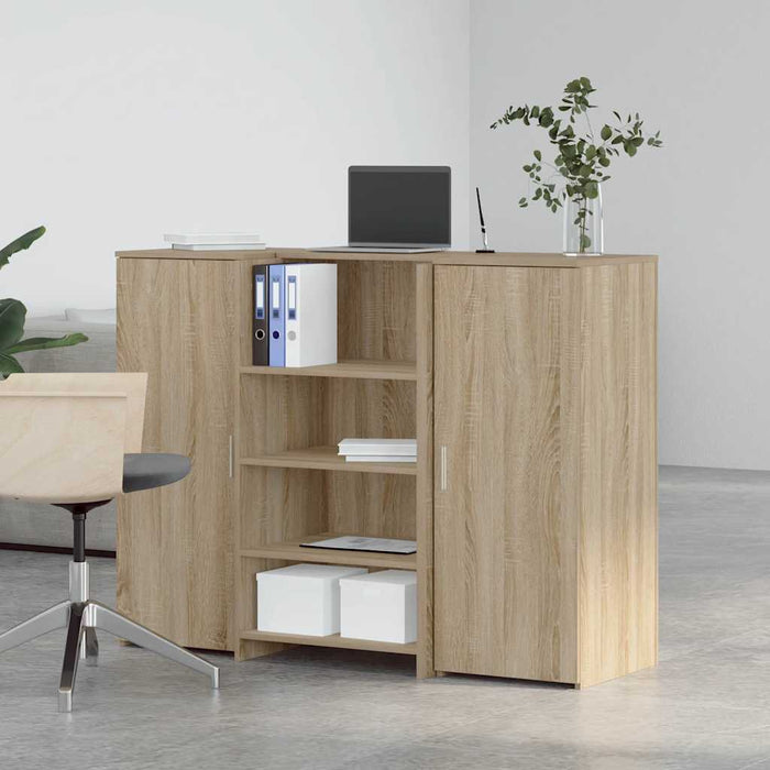 Birou de recepție Stejar Sonoma 135x50x103,5 cm Lemn prelucrat - WALTI WALTI