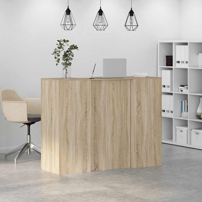Birou de recepție Stejar Sonoma 135x50x103,5 cm Lemn prelucrat - WALTI WALTI