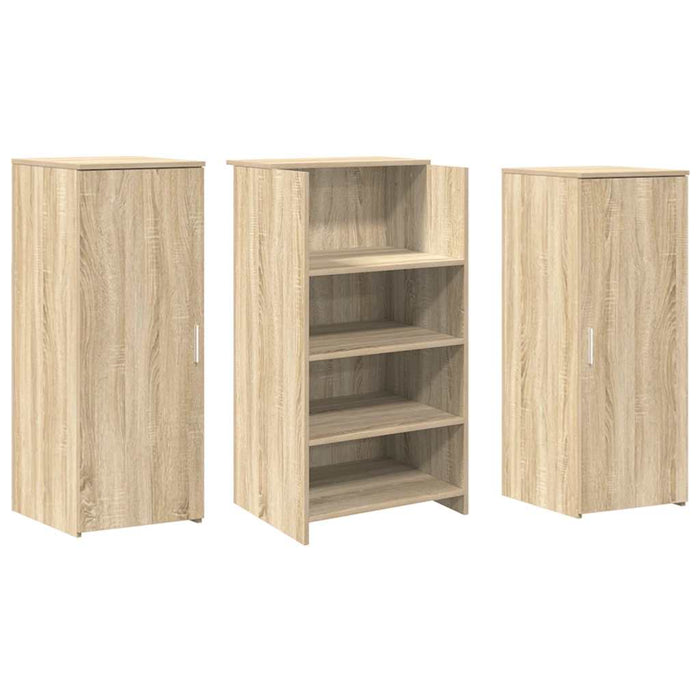 Birou de recepție Stejar Sonoma 135x50x103,5 cm Lemn prelucrat - WALTI WALTI