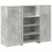Birou de recepție Gri beton 135x50x103,5 cm Lemn prelucrat - WALTI WALTI
