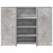 Birou de recepție Gri beton 135x50x103,5 cm Lemn prelucrat - WALTI WALTI