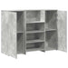 Birou de recepție Gri beton 135x50x103,5 cm Lemn prelucrat - WALTI WALTI