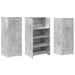 Birou de recepție Gri beton 135x50x103,5 cm Lemn prelucrat - WALTI WALTI