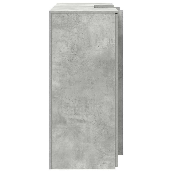 Birou de recepție Gri beton 135x50x103,5 cm Lemn prelucrat - WALTI WALTI