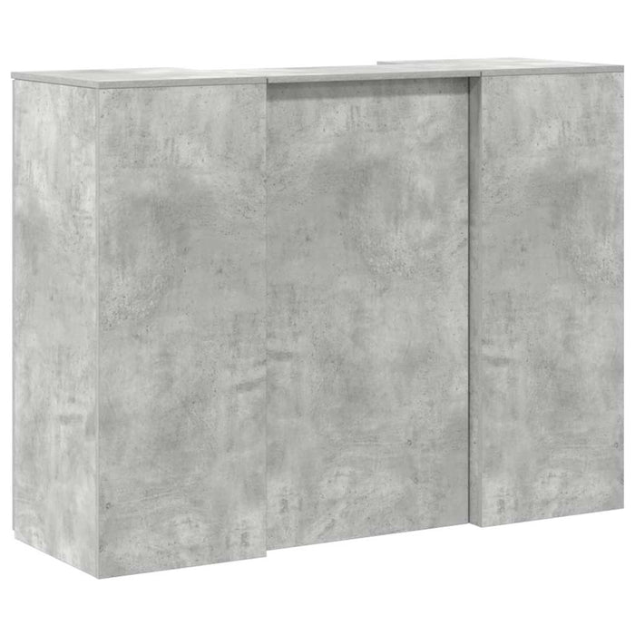 Birou de recepție Gri beton 135x50x103,5 cm Lemn prelucrat - WALTI WALTI