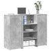 Birou de recepție Gri beton 135x50x103,5 cm Lemn prelucrat - WALTI WALTI