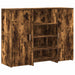 Birou de recepție stejar afumat 135x50x103,5 cm lemn prelucrat - WALTI WALTI