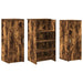 Birou de recepție stejar afumat 135x50x103,5 cm lemn prelucrat - WALTI WALTI