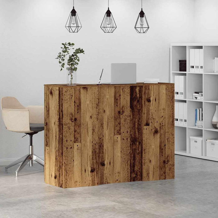 Birou de recepție Lemn vechi 135x50x103,5 cm Lemn prelucrat - WALTI WALTI