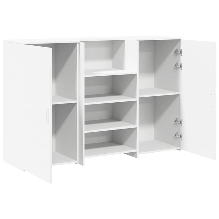Birou de recepție alb 155x50x103,5 cm din lemn prelucrat - WALTI WALTI