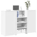 Birou de recepție alb 155x50x103,5 cm din lemn prelucrat - WALTI WALTI