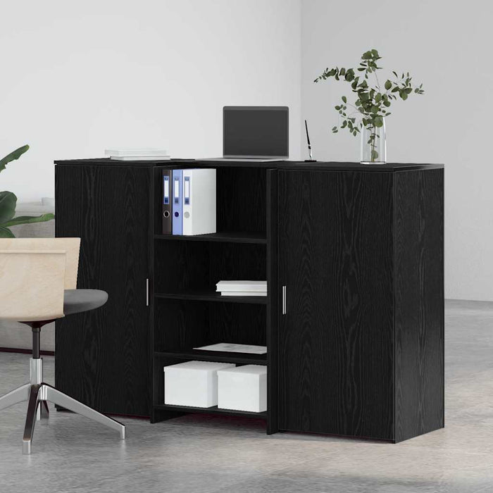 Birou de recepție Stejar negru 155x50x103,5 cm Lemn prelucrat - WALTI WALTI
