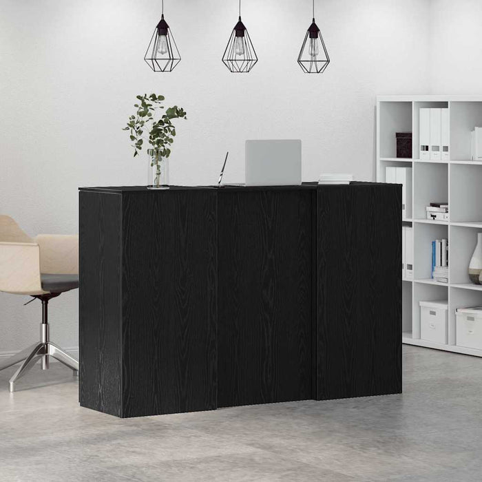 Birou de recepție Stejar negru 155x50x103,5 cm Lemn prelucrat - WALTI WALTI
