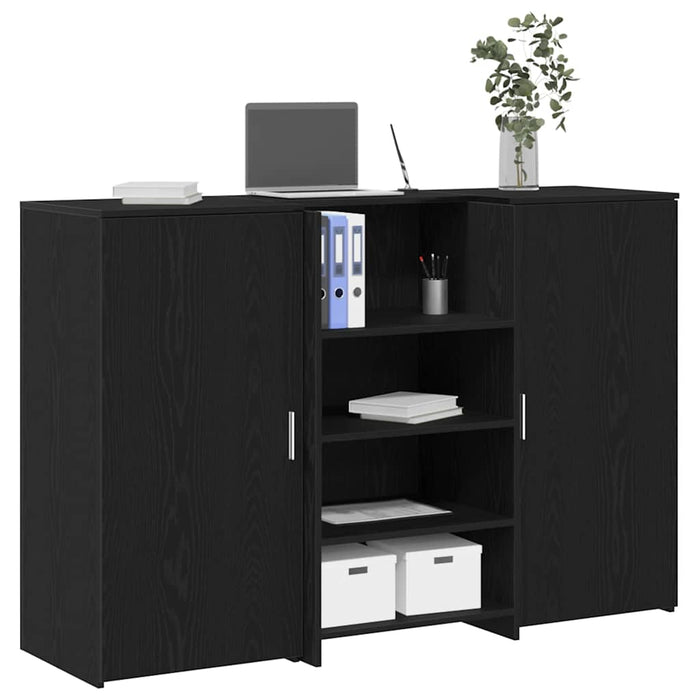 Birou de recepție Stejar negru 155x50x103,5 cm Lemn prelucrat - WALTI WALTI