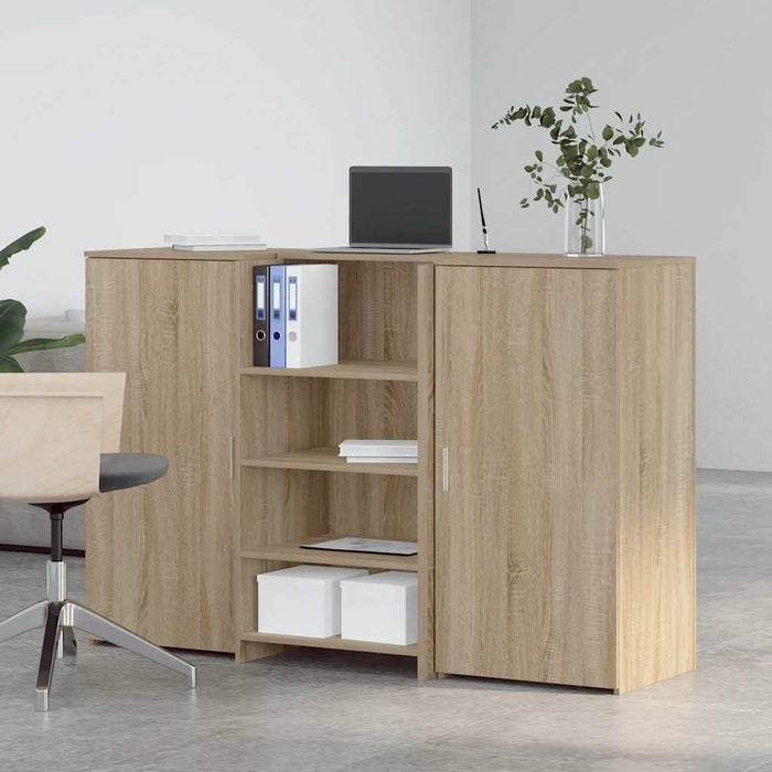 Birou de recepție Stejar Sonoma 155x50x103,5 cm Lemn prelucrat - WALTI WALTI