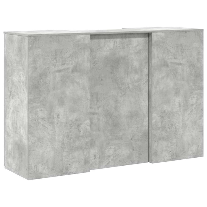 Birou de recepție Gri beton 155x50x103,5 cm Lemn prelucrat - WALTI WALTI