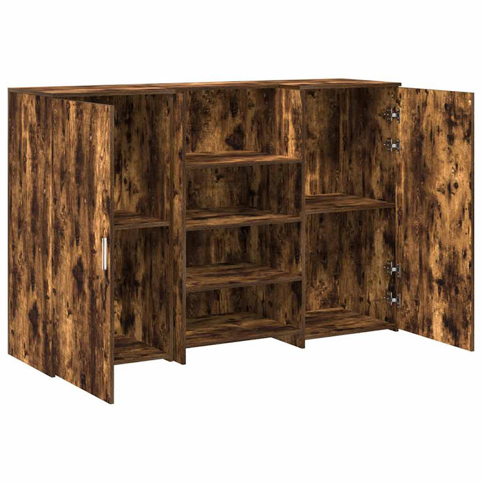 Birou de recepție stejar afumat 155x50x103,5 cm lemn prelucrat - WALTI WALTI