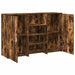 Birou de recepție stejar afumat 155x50x103,5 cm lemn prelucrat - WALTI WALTI