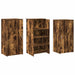 Birou de recepție stejar afumat 155x50x103,5 cm lemn prelucrat - WALTI WALTI