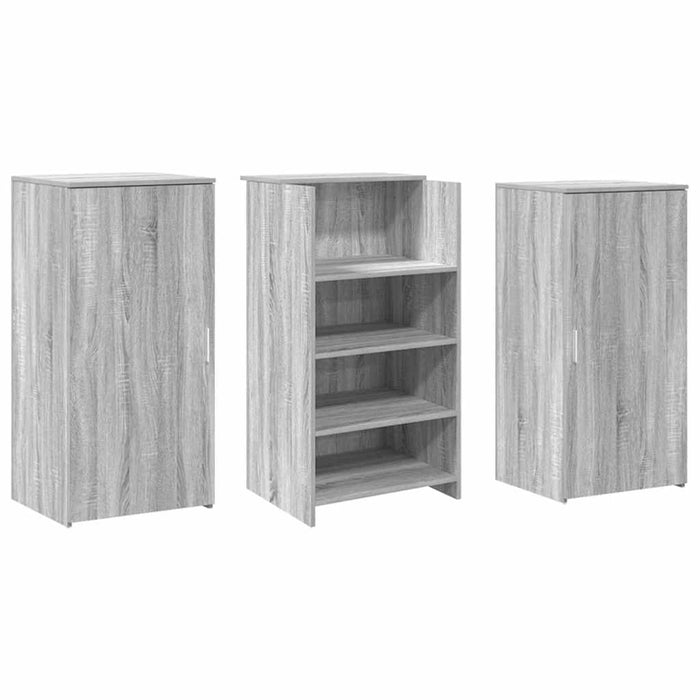 Birou de recepție Gri Sonoma 155x50x103,5 cm Lemn prelucrat WALTI