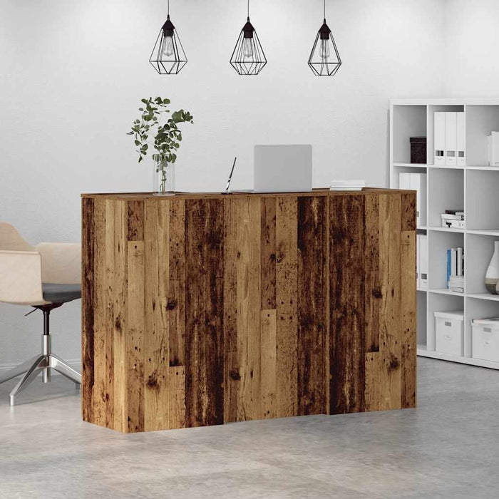 Birou de recepție Lemn vechi 155x50x103,5 cm Lemn prelucrat - WALTI WALTI