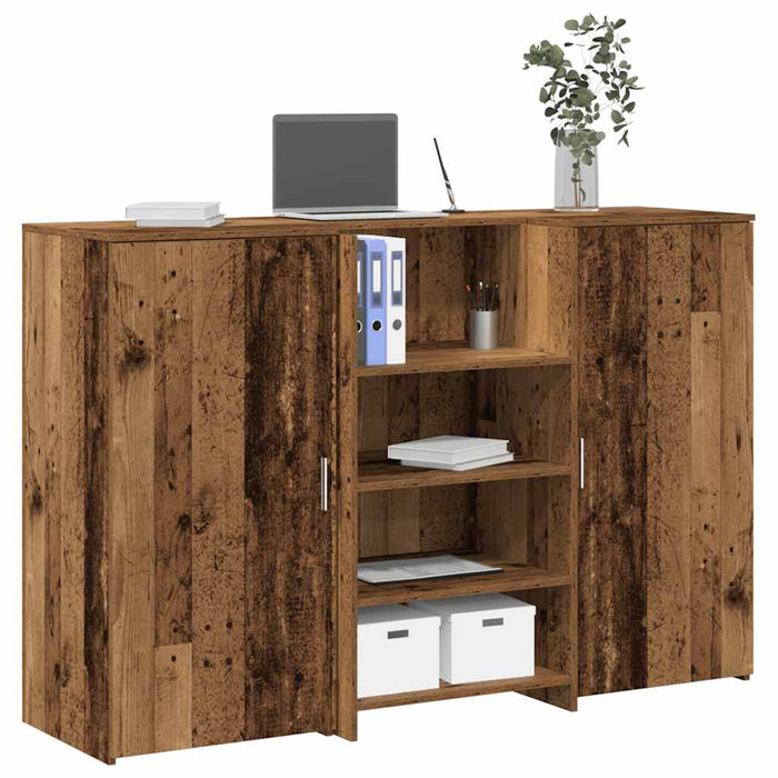Birou de recepție Lemn vechi 155x50x103,5 cm Lemn prelucrat - WALTI WALTI