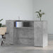 Birou de recepție Gri beton 180x50x103,5 cm Lemn prelucrat - WALTI WALTI