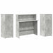Birou de recepție Gri beton 180x50x103,5 cm Lemn prelucrat - WALTI WALTI