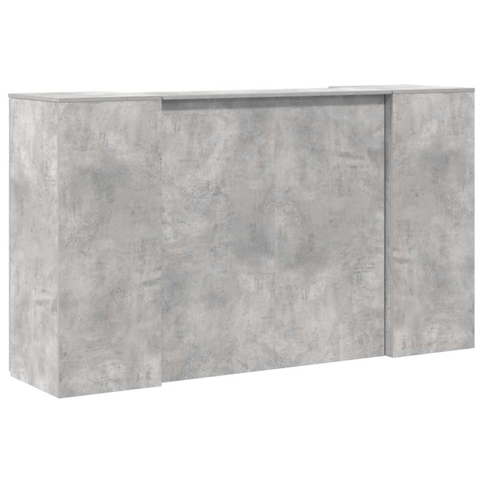 Birou de recepție Gri beton 180x50x103,5 cm Lemn prelucrat - WALTI WALTI