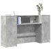 Birou de recepție Gri beton 180x50x103,5 cm Lemn prelucrat - WALTI WALTI