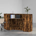 Birou de recepție stejar afumat 180x50x103,5 cm lemn prelucrat - WALTI WALTI