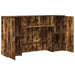 Birou de recepție stejar afumat 180x50x103,5 cm lemn prelucrat - WALTI WALTI