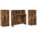 Birou de recepție stejar afumat 180x50x103,5 cm lemn prelucrat - WALTI WALTI