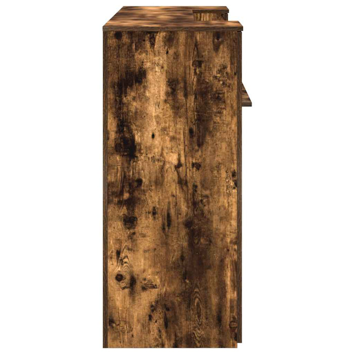 Birou de recepție stejar afumat 180x50x103,5 cm lemn prelucrat - WALTI WALTI