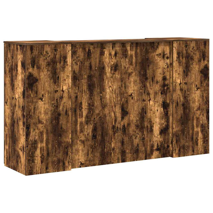 Birou de recepție stejar afumat 180x50x103,5 cm lemn prelucrat - WALTI WALTI