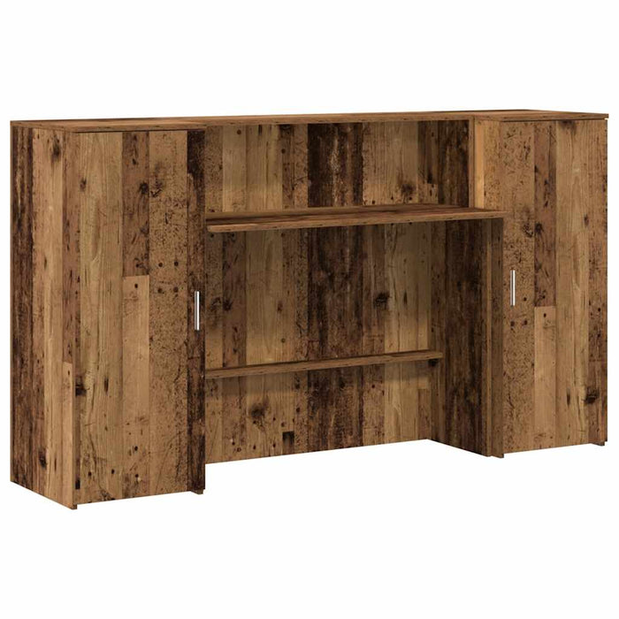 Birou de recepție Lemn vechi 180x50x103,5 cm Lemn prelucrat - WALTI WALTI